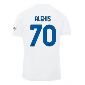 Inter Milan Alexis Sanchez #70 Koszulka Wyjazdowych 2023-24 Krótki Rękaw